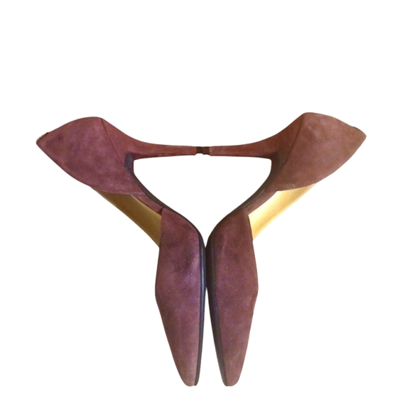 NEW Michael Kors Wine Colored Pumps Burgundy Stiletto Heels Size 9 - Picture 2 of 10